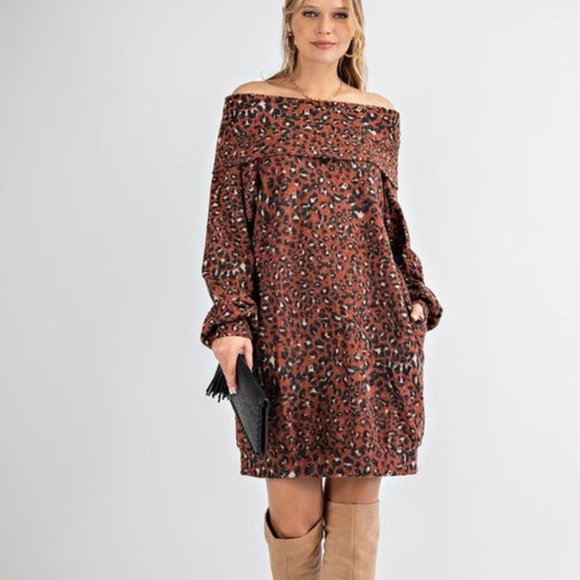 easel Dresses Easel Off Shoulder Sweater Dress Poshmark